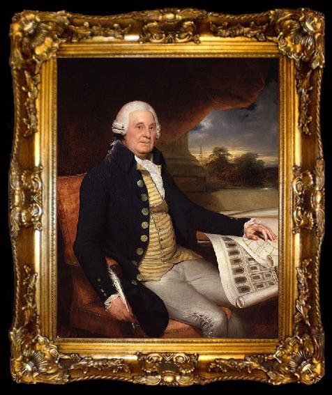 framed  Sir William Beechey Portrait of John Carr, ta009-2